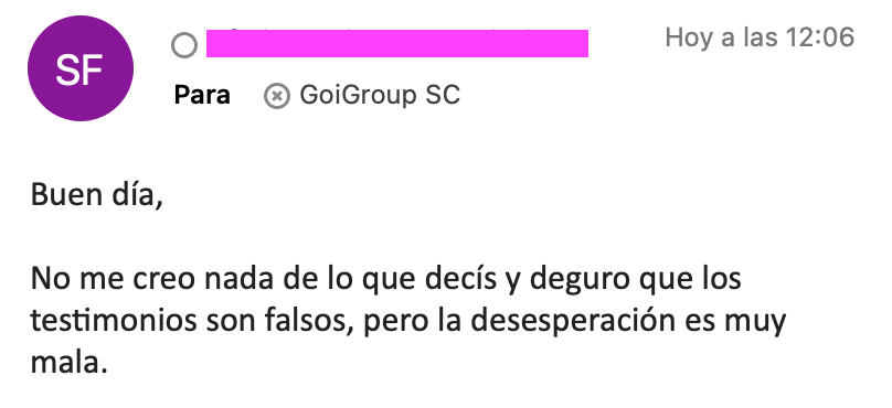 Testimonios reales de pacientes y profesionales de la salud sobre su experiencia con GoiGroup